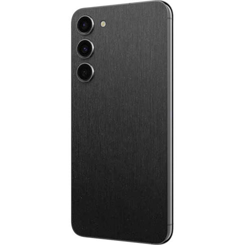 Specialty Vinyl Black Brushed Steel Texture Galaxy S23 Plus Skin
