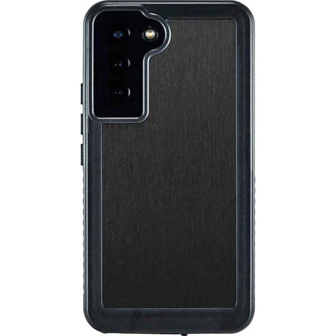 Specialty Vinyl Black Brushed Steel Texture Galaxy S23 Plus Waterproof Case
