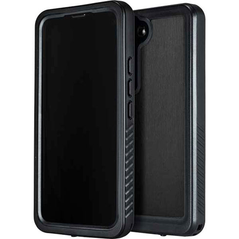 Specialty Vinyl Black Brushed Steel Texture Galaxy S23 Plus Waterproof Case