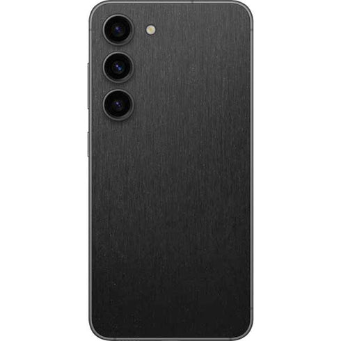 Specialty Vinyl Black Brushed Steel Texture Galaxy S23 Skin