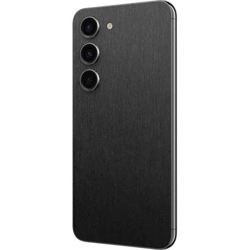 Specialty Vinyl Black Brushed Steel Texture Galaxy S23 Skin