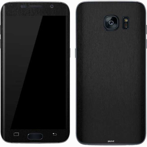 Specialty Vinyl Black Brushed Steel Texture Galaxy S7 Skin