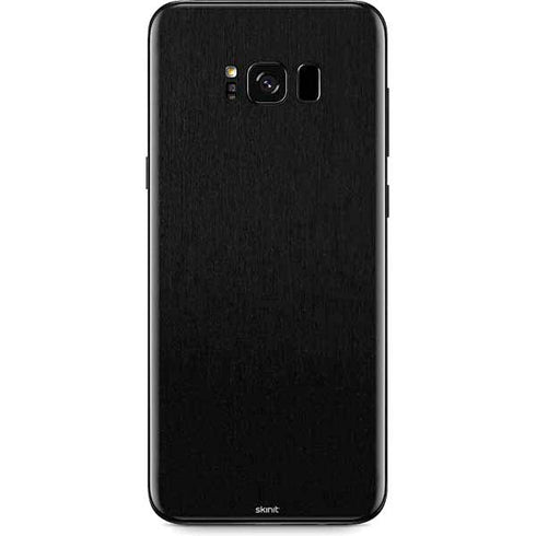 Specialty Vinyl Black Brushed Steel Texture Galaxy S8 Skin