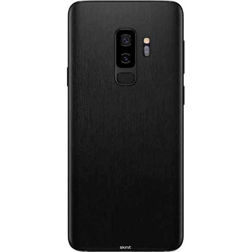 Specialty Vinyl Black Brushed Steel Texture Galaxy S9 Plus Skin