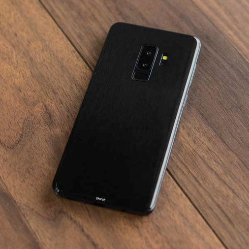 Specialty Vinyl Black Brushed Steel Texture Galaxy S9 Plus Skin