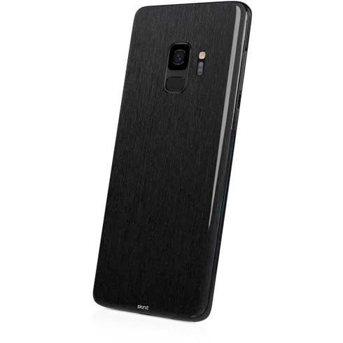 Specialty Vinyl Black Brushed Steel Texture Galaxy S9 Skin