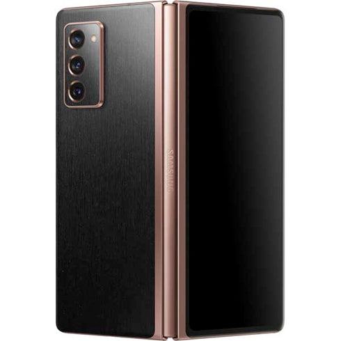 Specialty Vinyl Black Brushed Steel Texture Galaxy Z Fold2 5G Skin