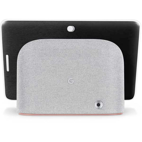 Specialty Vinyl Black Brushed Steel Texture Google Home Hub Skin