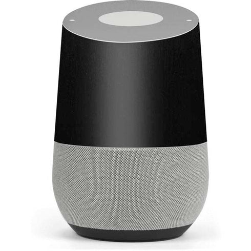 Specialty Vinyl Black Brushed Steel Texture Google Home Skin