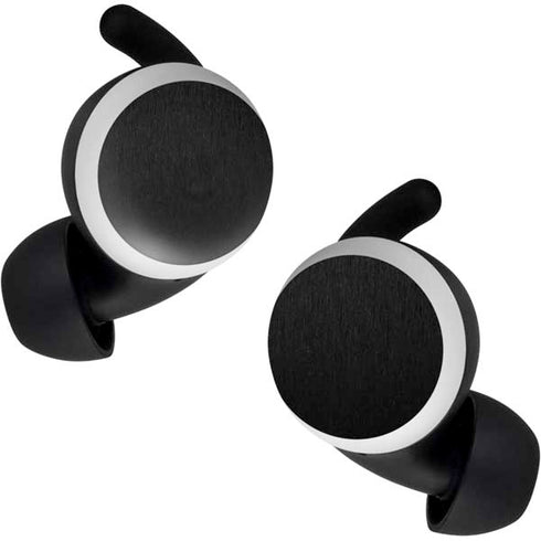 Specialty Vinyl Black Brushed Steel Texture Google Pixel Buds Skin