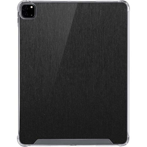 Specialty Vinyl Black Brushed Steel Texture iPad Pro 12.9in (2020) Clear Case