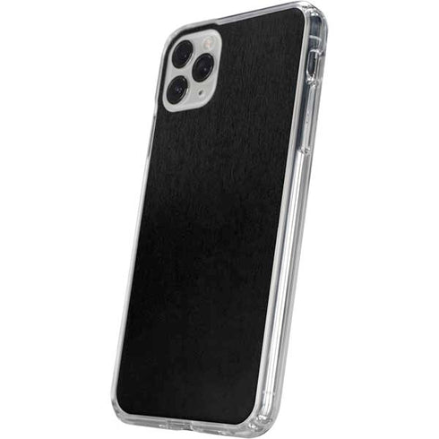 Black Brushed Steel Texture iPhone 11 Pro Clear Case