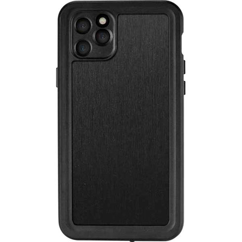 Specialty Vinyl Black Brushed Steel Texture iPhone 11 Pro Max Waterproof Case