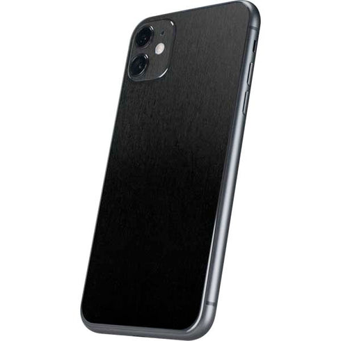 Specialty Vinyl Black Brushed Steel Texture iPhone 11 Skin