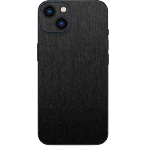 Specialty Vinyl Black Brushed Steel Texture iPhone 14 Plus Skin