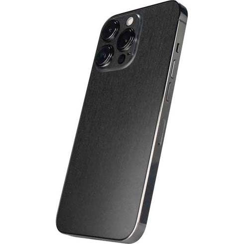 Specialty Vinyl Black Brushed Steel Texture iPhone 14 Pro Max Skin