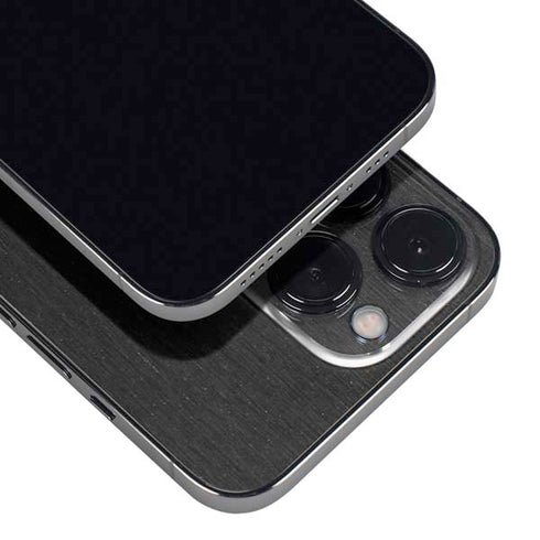 Specialty Vinyl Black Brushed Steel Texture iPhone 14 Pro Max Skin