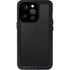 Specialty Vinyl Black Brushed Steel Texture iPhone 14 Pro Waterproof Case