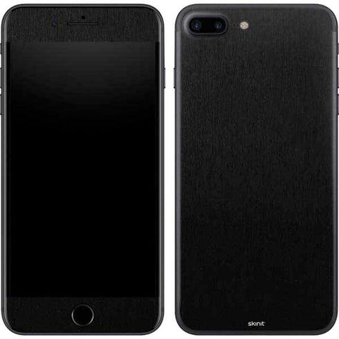 Specialty Vinyl Black Brushed Steel Texture iPhone 8 Plus Skin