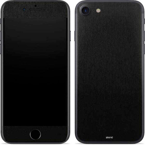 Black Brushed Steel Texture iPhone 8 Skin