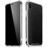 Black Brushed Steel Texture iPhone XR Clear Case
