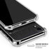 Black Brushed Steel Texture iPhone XR Clear Case