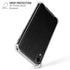 Black Brushed Steel Texture iPhone XR Clear Case