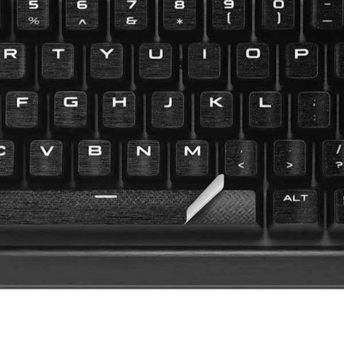 Specialty Vinyl Black Brushed Steel Texture K95 RGB PLATINUM Mechanical Gaming Keyboard Skin