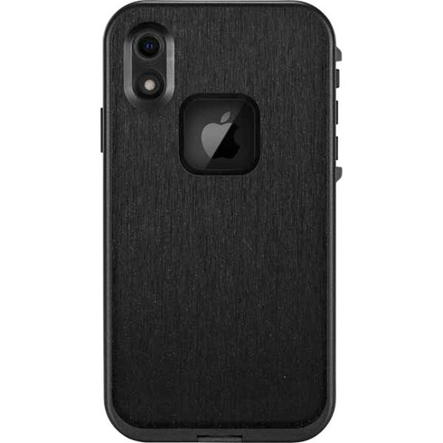 Specialty Vinyl Black Brushed Steel Texture LifeProof Fre iPhone Skin