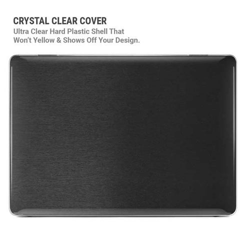 Black Brushed Steel Texture MacBook Pro 16in (2021-25) Case plus Skin