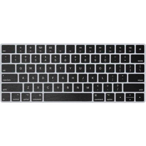 Specialty Vinyl Black Brushed Steel Texture Magic Keyboard Skin