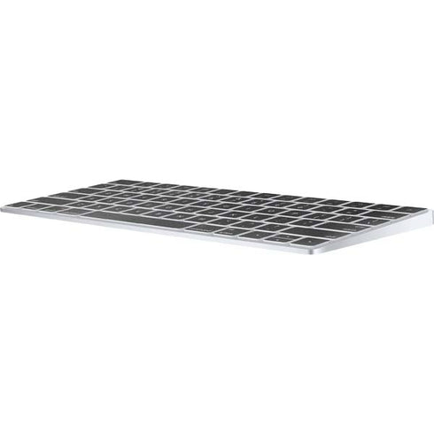 Specialty Vinyl Black Brushed Steel Texture Magic Keyboard Skin