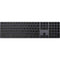 Specialty Vinyl Black Brushed Steel Texture Magic Keyboard with Numeric Keypad Skin