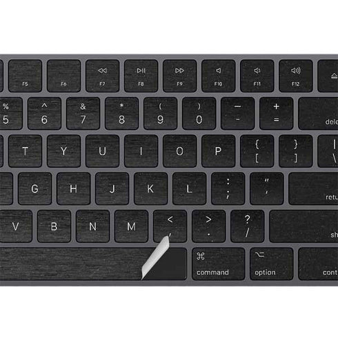 Specialty Vinyl Black Brushed Steel Texture Magic Keyboard with Numeric Keypad Skin