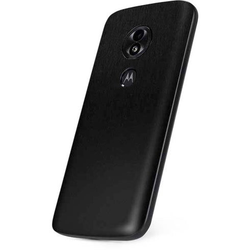 Specialty Vinyl Black Brushed Steel Texture Moto E5 Play Skin