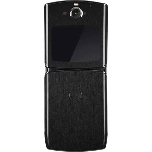 Specialty Vinyl Black Brushed Steel Texture Motorola RAZR Skin