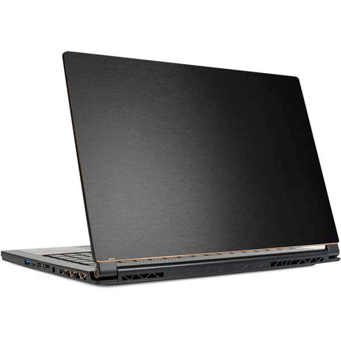 Specialty Vinyl Black Brushed Steel Texture MSI GS65 Stealth Laptop Skin