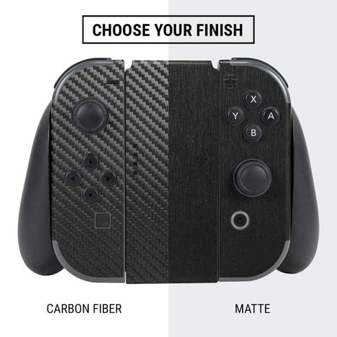 Specialty Vinyl Black Brushed Steel Texture Nintendo Switch Bundle Skin