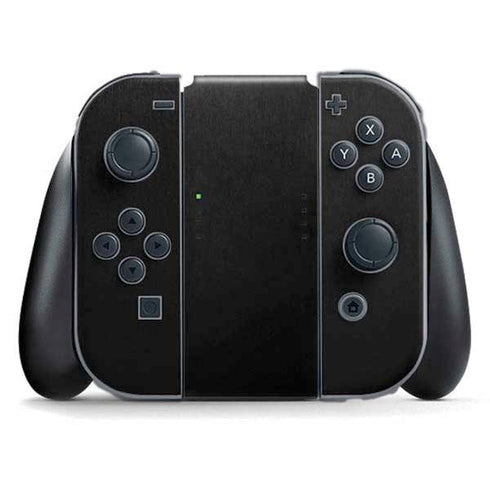 Black Brushed Steel Texture Nintendo Switch (2017-2021) Joy-Con Controller Skin