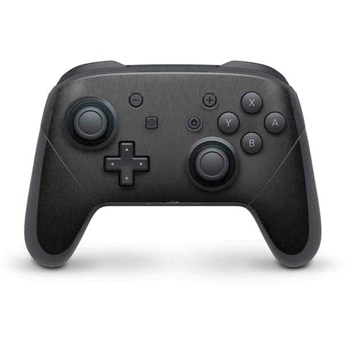 Specialty Vinyl Black Brushed Steel Texture Nintendo Switch Pro Controller Skin