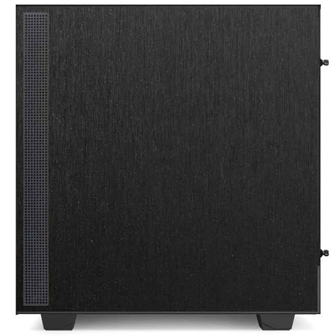 Specialty Vinyl Black Brushed Steel Texture NZXT H510 Compact ATX Mid-Tower Case Skin