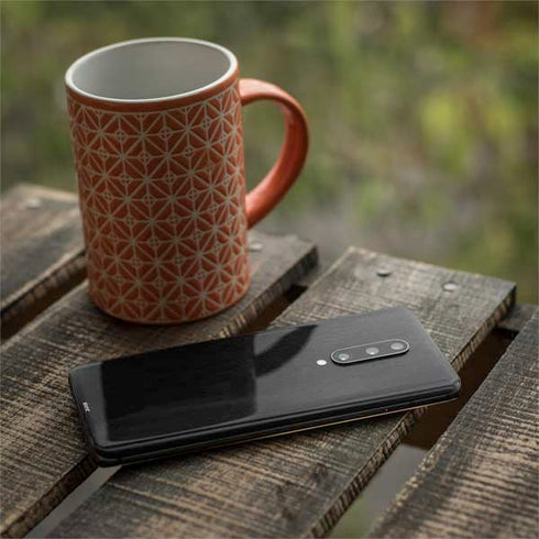 Specialty Vinyl Black Brushed Steel Texture OnePlus 7 Pro Skin