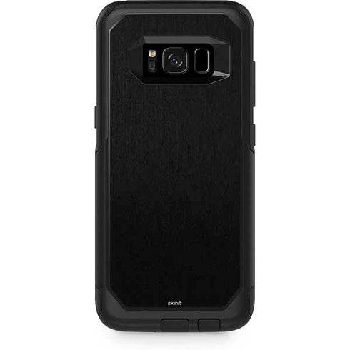 Specialty Vinyl Black Brushed Steel Texture Otterbox Commuter Galaxy Skin