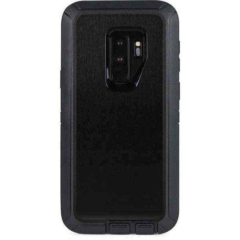 Specialty Vinyl Black Brushed Steel Texture Otterbox Defender Galaxy Skin