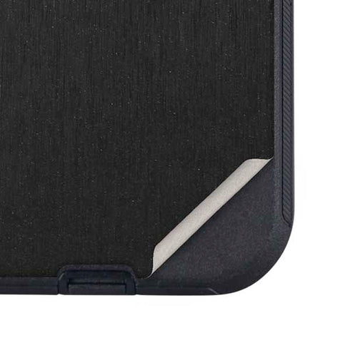 Specialty Vinyl Black Brushed Steel Texture Otterbox Defender iPhone Skin