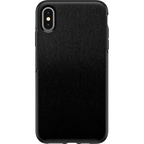 Specialty Vinyl Black Brushed Steel Texture Otterbox Symmetry iPhone Skin