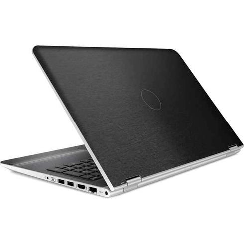 Specialty Vinyl Black Brushed Steel Texture HP Pavilion Skin