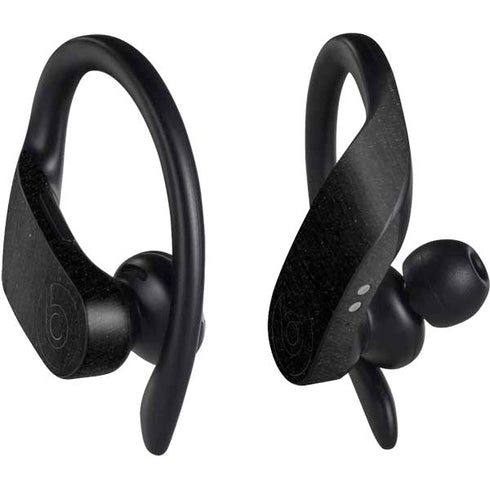 Specialty Vinyl Black Brushed Steel Texture PowerBeats Pro Skin