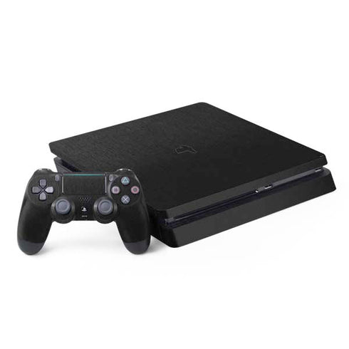 Specialty Vinyl Black Brushed Steel Texture PS4 Slim Bundle Skin