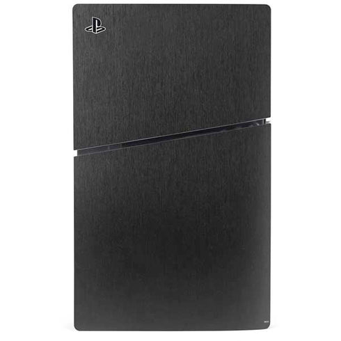 Specialty Vinyl Black Brushed Steel Texture PS5 Slim Digital Edition Console Skin